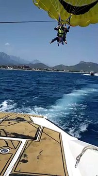 Turkish Girls Parachute in Phaselis Bay | Water Sports Antalya (w:Price)