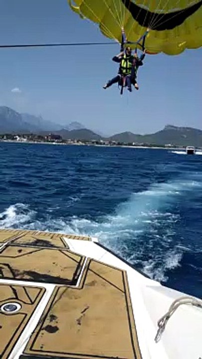 Turkish Girls Parachute in Phaselis Bay | Water Sports Antalya (w:Price)