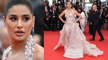 Cannes Film Festival 2022: Nargis Fakhri का Red Carpet में Pink Gown Look Viral, Inside Video