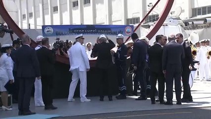 Cumhurbaşkanı Erdoğan, Hızırreis Denizaltısı Havuza Çekme ve Selmanreis Denizaltısı İlk Kaynak Töreni'ne katıldı