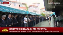 Cumhurbaşkanı Erdoğan Niğde'deki kazada ölen Sude Naz Akkuş'un cenazesinde