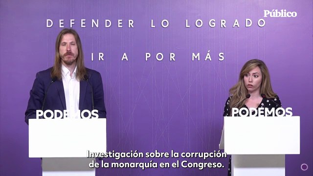 Podemos considera un grave error la posición del PSOE en defensa de la monarquía