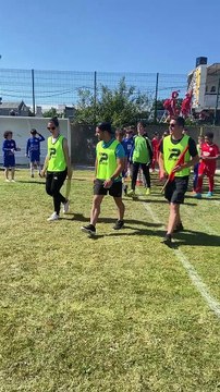 L'entrée des joueurs pour la finale U13 !