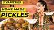 3 Varieties of Homemade Pickles by Uma Riyaz - Andhra Style Avakkai _ Lemon _ Amla