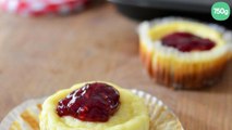 Cheesecakes à la confiture de framboises Bonne Maman