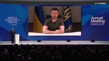 Wolodymyr Selenskyj spricht auf dem Weltwirtschaftsforum in Davos