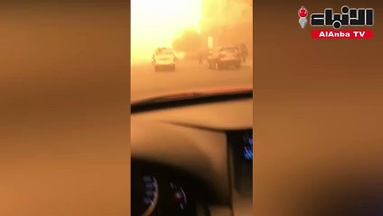 مناطق الكويت تحت تأثير عاصفة ترابية شديدة