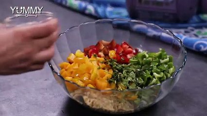 طريقة سلطة الفريكة بدبس الرمان