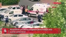 Sürücülerin yol verme kavgasını polis havaya ateş açarak sonlandırdı