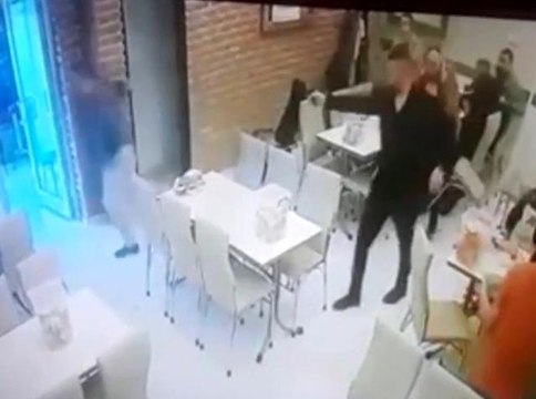 Motodrag şampiyonu patrona silahlı saldırı anının görüntüleri ortaya çıktı