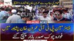 Chairman PTI Imran Khan reached Fawara Chowk Saddar Bazar in Peshawar