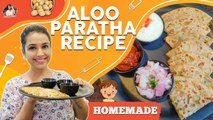 Stuffed Aloo Paratha Recipe _ Swetha Changappa