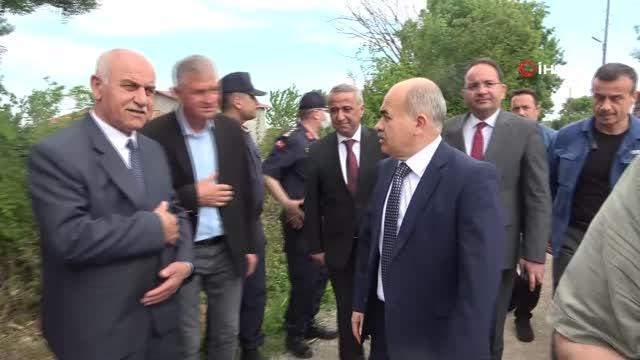 Protokol çeltik ekti: Bafra Ovası'nda çeltik tohumları suyla uluştu