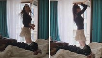 Cinsiyet değiştiren oyuncu Meli Bendeli, mini eteğiyle dans etti