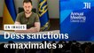 A Davos, Volodymyr Zelensky plaide pour des sanctions « maximales » contre Moscou