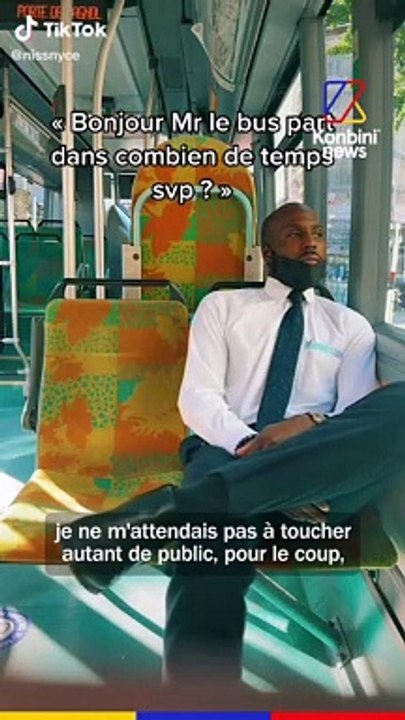 Kevin est le conducteur de bus/Tiktokeur le plus drôle de tout Paris