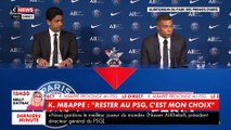 Revoir l'intégralité de la conférence de presse de Kylian Mbappé, prolongé au PSG jusqu'en 2025: 