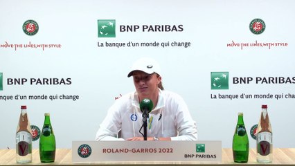 Roland-Garros 2022 - Iga Swiatek : "I know that at some point I will lose again, I have to be ready at that time"