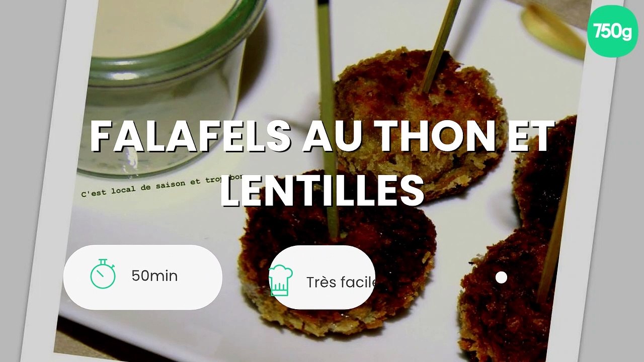 Falafels au thon et lentilles