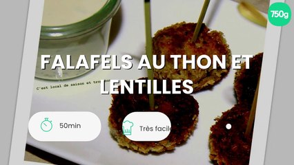 Falafels au thon et lentilles
