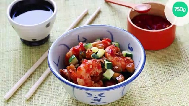 Crevettes sautées épicées