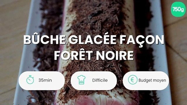 Bûche glacée façon forêt noire