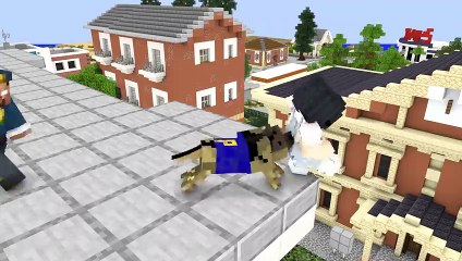 Monster School - THE POLICE DOG - Minecraft Animation