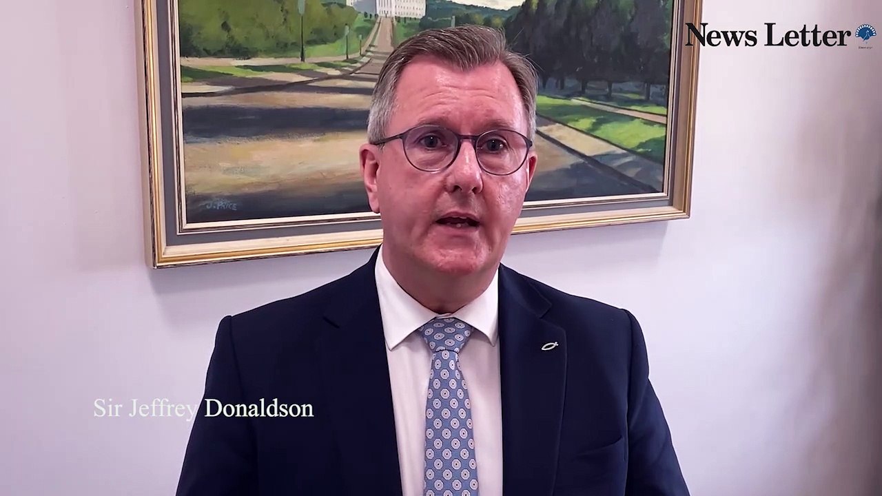 Sir Jeffrey Donaldson speaking ahead of meeting American delegation
