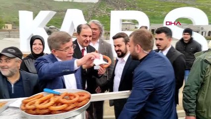 DAVUTOĞLU, KARS'TA ESNAFI ZİYARET ETTİ