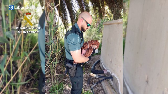 La Guardia Civil rescata en Alicante a un recién nacido abandonado por su madre después de dar a luz