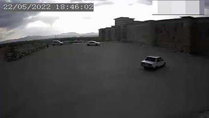 Cezayı görünce drift attığına bin pişman oldu