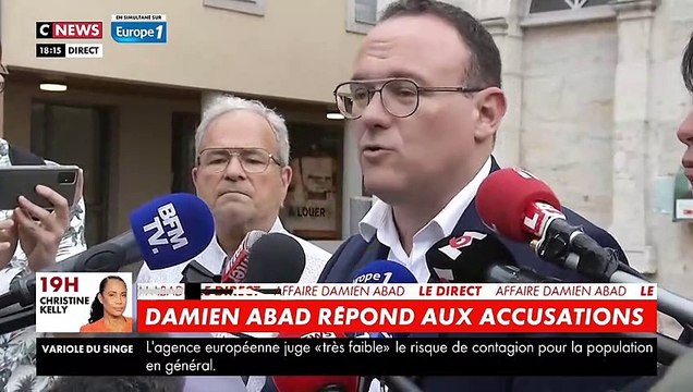 Damien Abad s'exprime en direct après les accusations de 2 femmes contre lui : Je n'ai jamais violé une seule femme de ma vie. Un homme innocent doit-il démissionner ? Je ne crois pas