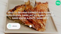 GALETTE DES ROIS EXPRESS AUX POMMES sans gluten, sans lait ou sans lactose, sans sucre ajouté, sans oeuf