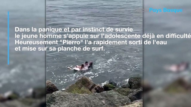 Deux adolescents sauvés de la noyade par un moniteur de surf au Pays Basque