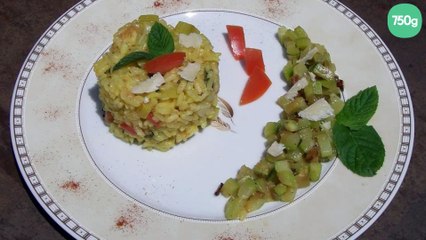 Risotto citronné aux courgettes
