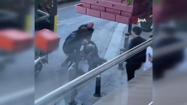 İETT şoförü ile motokuryenin yol verme kavgası kamerada