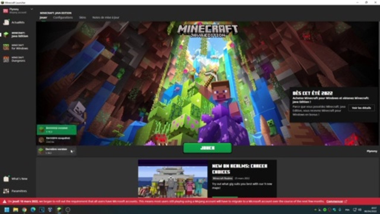 COMMENT INSTALLER OPTIFINE SUR MINECRAFT PC 1.18.2+ (MINECRAFT JAVA) WINDOWS 11/10