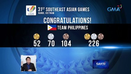 Philippines, 4th place sa overall standing sa 31st SEA Games | Saksi