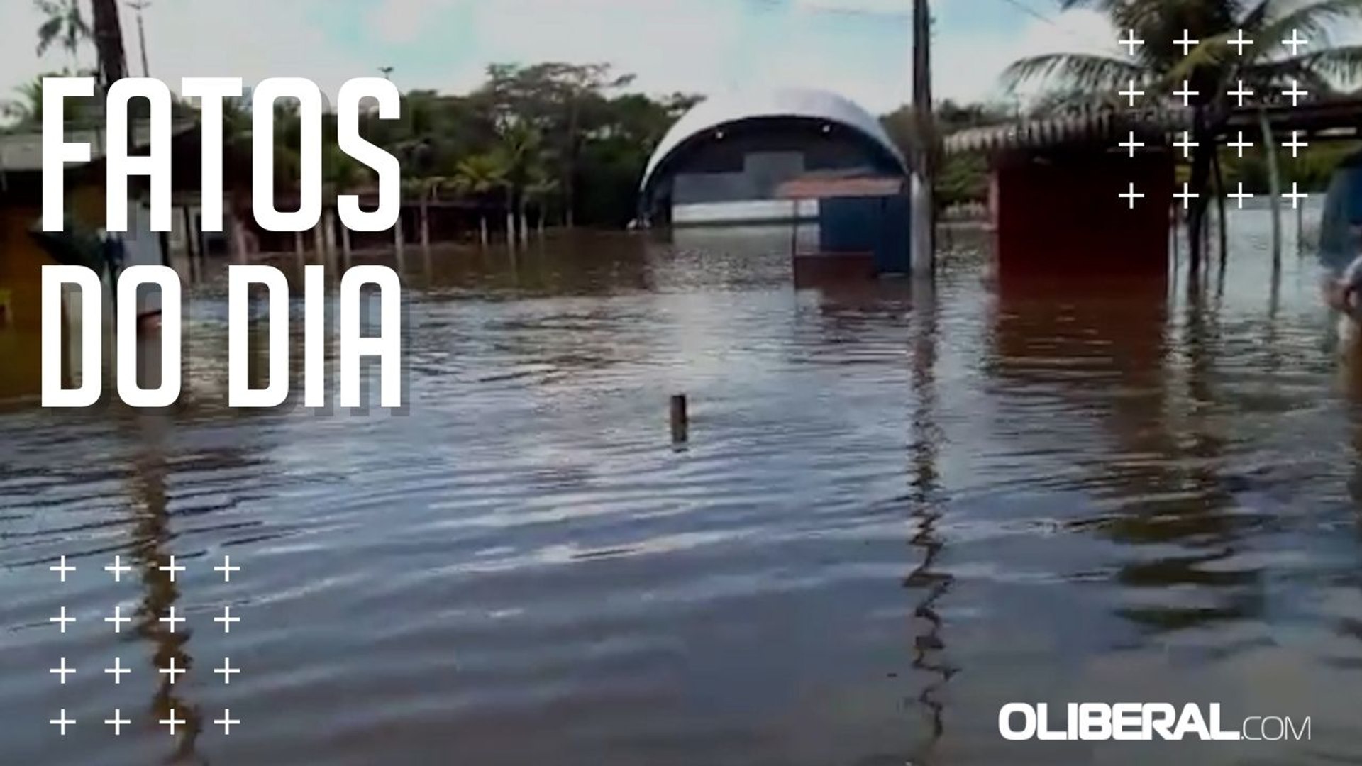 Rio Guamá sobe e alaga a cidade de Ourém, no nordeste paraense