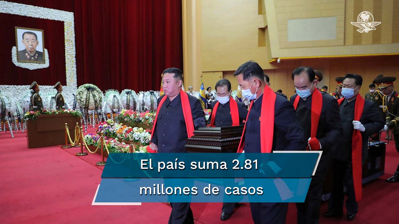 Kim Jong-un asiste a funeral de Estado sin cubrebocas; casos de Covid-19 golpean Corea del Norte