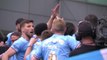 Pep Guardiola joins in as fans and players chant for Fernandinho