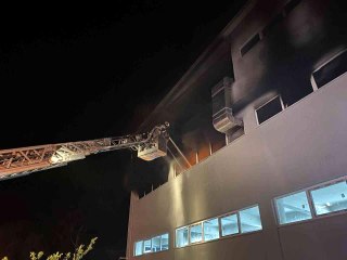 Bursa'da korkutan fabrika yangını