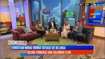 Con éste tatuaje Christian Nodal decide borrar por completo a Belinda de su piel