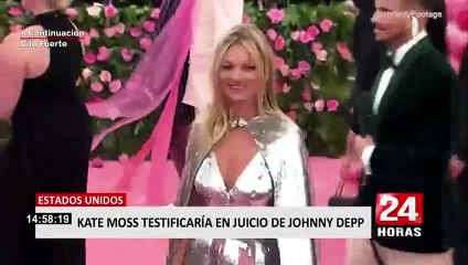 Johnny Depp: Kate Moss testificará en el caso contra Amber Heard