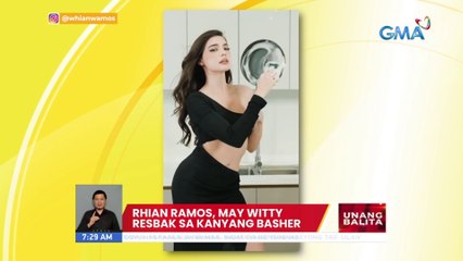 Rhian Ramos, may witty resbak sa kanyang basher | UB