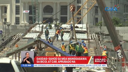 Dagdag-sahod sa mga manggagawa sa Bicol at CAR, aprubado na | UB