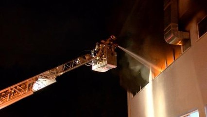 BURSA'DA OTOMOTİV YEDEK PARÇA FABRİKASINDA YANGIN