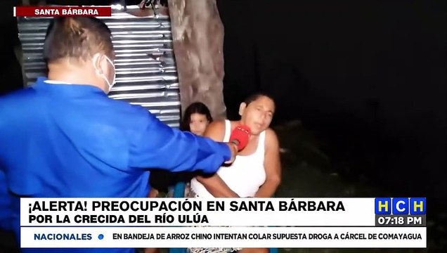 Preocupación en Santa Bárbara por la crecida del río Ulúa