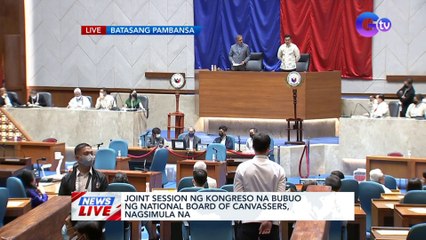 Joint session ng Kongreso na bubuo ng National Board of Canvassers, nagsimula na | News Live