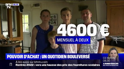 Comment l'inflation impacte le pouvoir d'achat d'un ménage gagnant 4600€ par mois